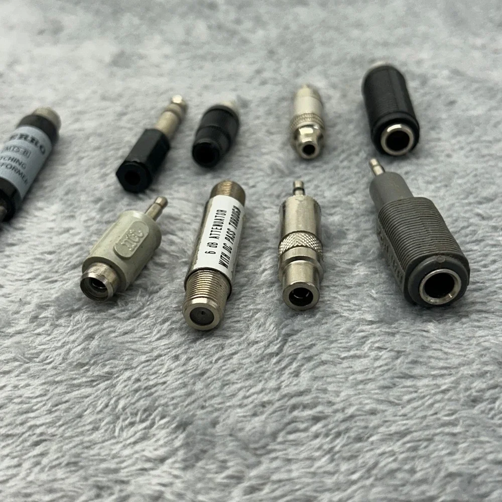 Vintage Audio Adapter Lot Sony PC-1 Japan Cerro MTS-B RCA 3.5mm 1/4 Attenuator